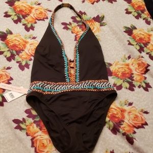 NWT Nanette Lepore tribal beat one piece swimsuit